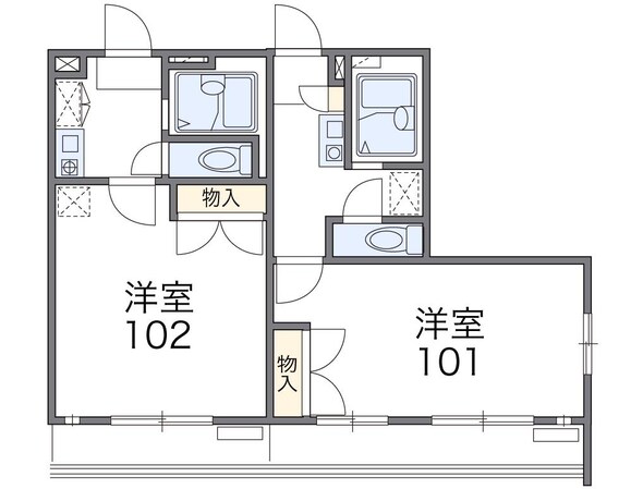 レオパレス嘉寿ＨＩＭＥＪＩの物件間取画像